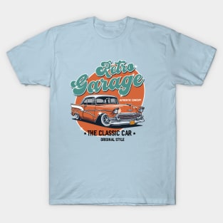 Print Classic Car Retro T-Shirt